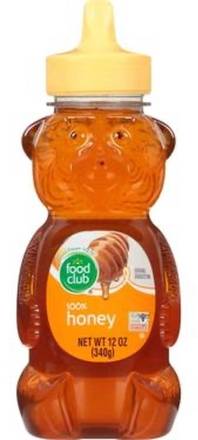 Food Club 100% Honey 12 oz