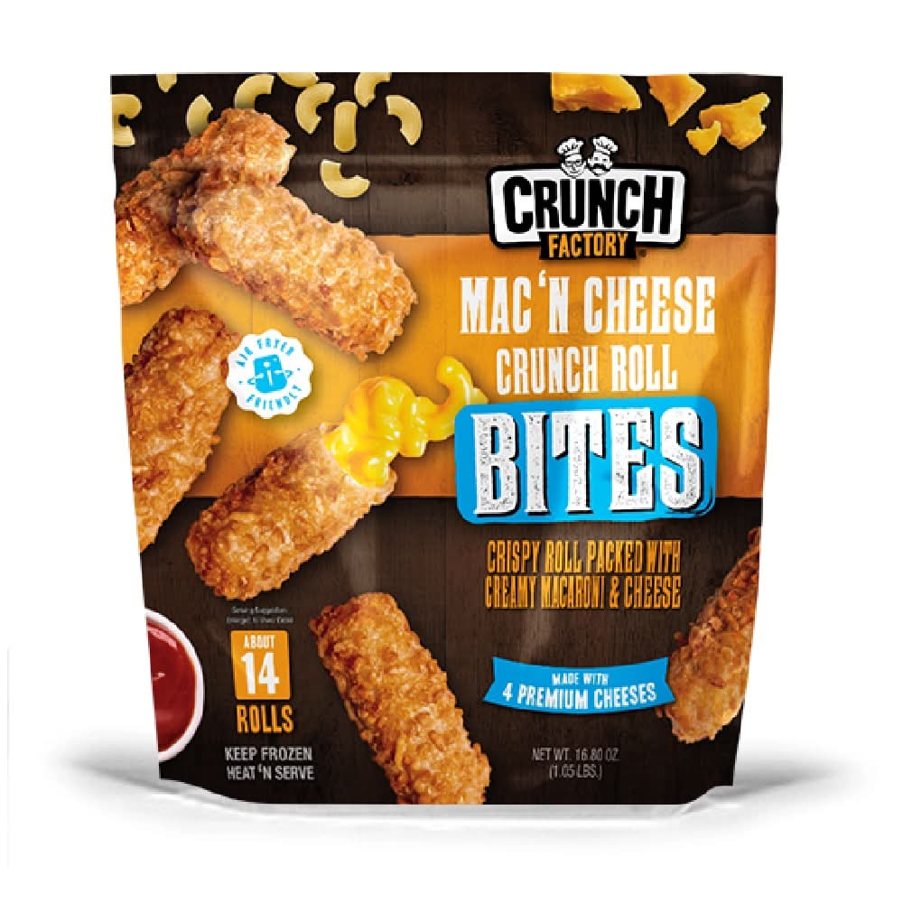 Crunch Factory Mac'N Cheese Crunch Roll Bites 16.8 oz