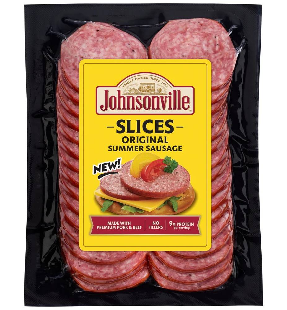 Johnsonville Slices Original Summer Sausage 10 oz