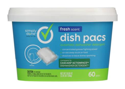 Simply Done Dish Pacs 60 ct