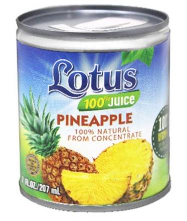 Lotus 100% Jugo de Pina 7.1 oz