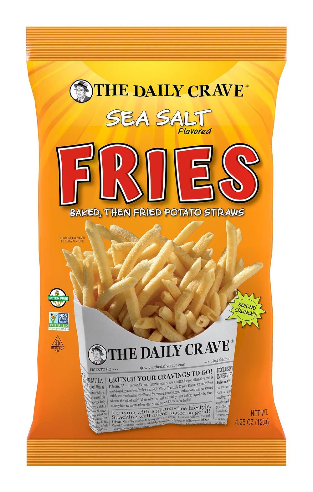 The Daily Crave Sea Salt Fries 4.25 oz