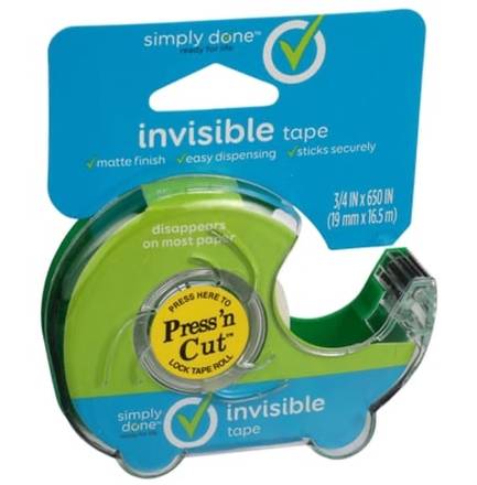 Simply Done Invisible Tape