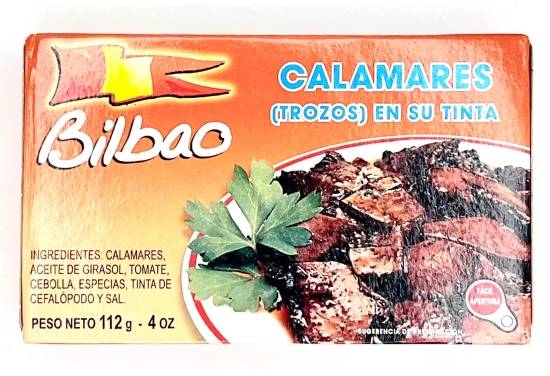 Bilbao Calamares (Trozos) en su Tinta 4 oz
