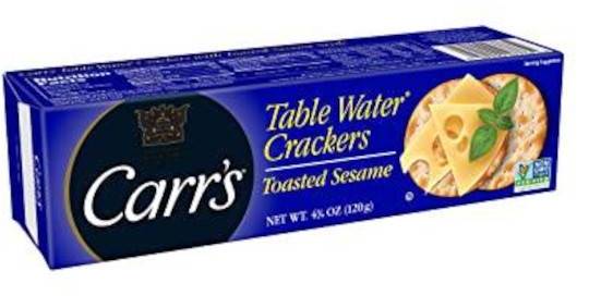 Carr’s Toasted Sesame Table Water Crackers 4.25 oz