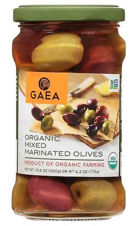 Gaea Organic Mixed Marinated Olives 6.2 oz