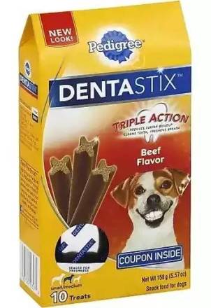 Dentastix Triple Action Medium Beef Flavor  10 ct