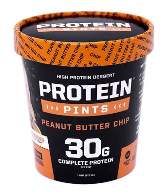 Protein Pints Peanut Butter Chip High Protein Ice Cream - 16 oz
