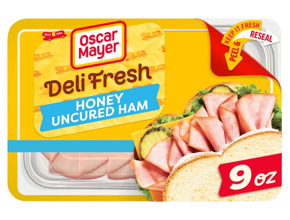 Oscar Mayer Deli Fresh Uncured Honey Ham Lower Sodium 9 oz