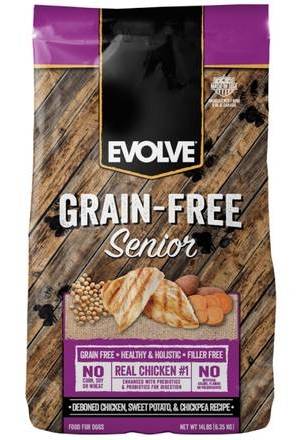 Evolve Grain Free Senior Chicken Dog Food 4 lbs