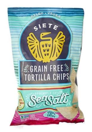 Siete Grain Free Tortilla Chips Sea Salt 5 oz