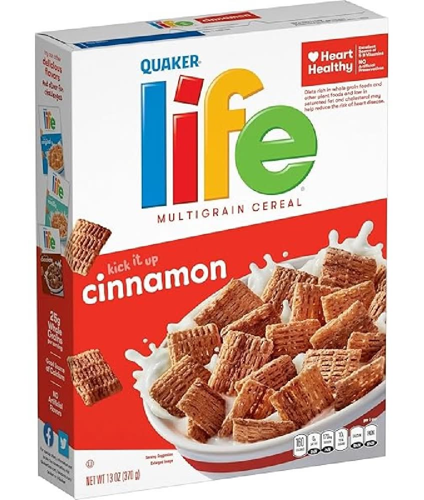 Life Cereal Cinnamon Quaker Oats 13 oz