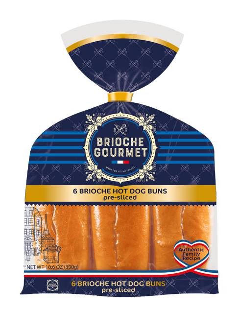 Brioche Gourmet Hot Dog Buns 6 ct