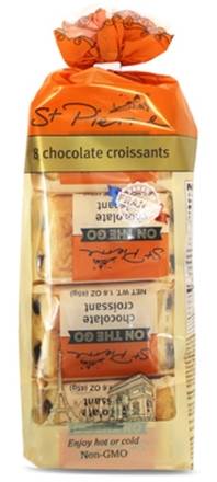 St Pierre 8 Chocolate Croissants with Butter 12.7 oz