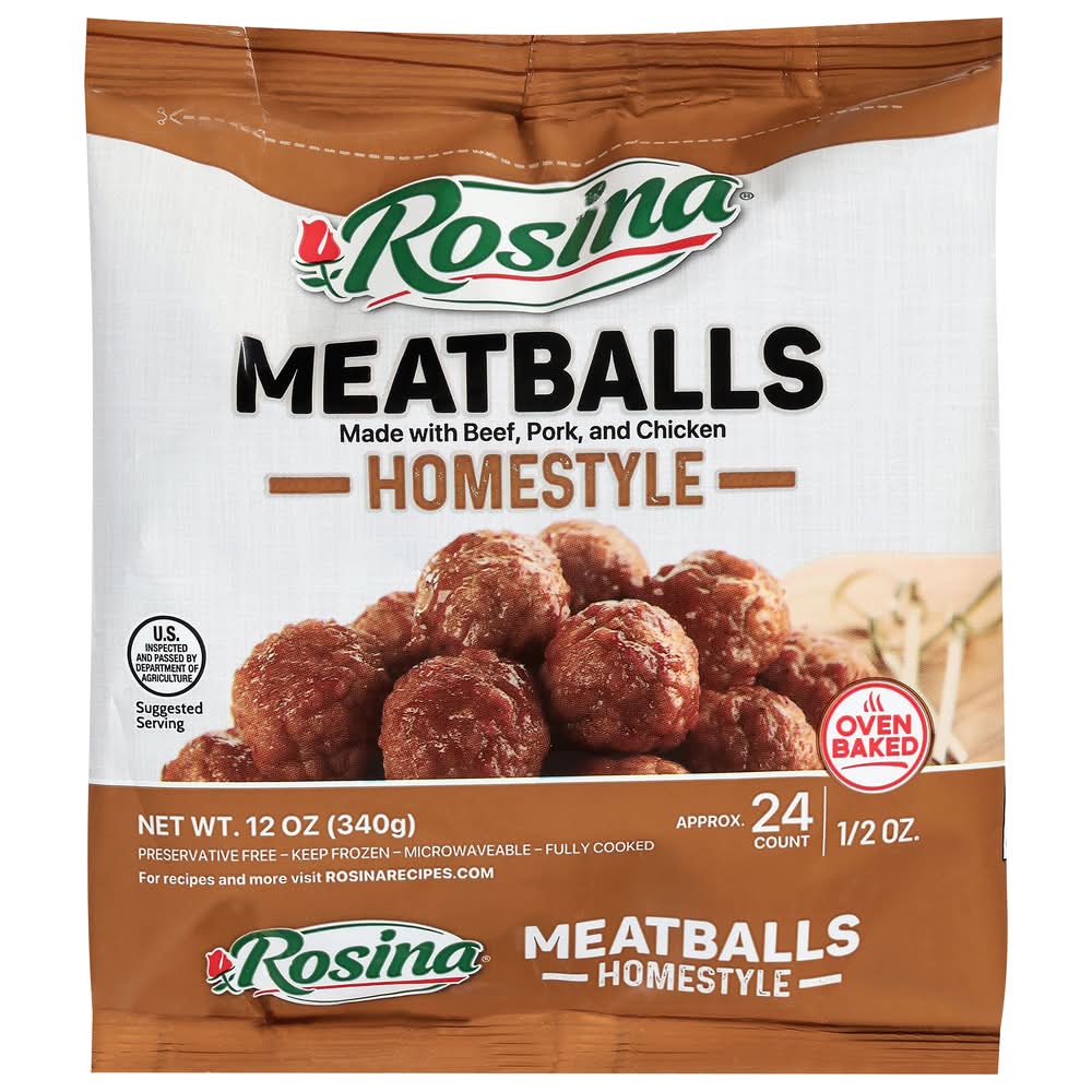 Rosina Homestyle Meatballs 12 oz