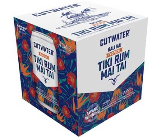 Cutwater Bali Hai Tiki Rum Mai Tai 4-12 oz