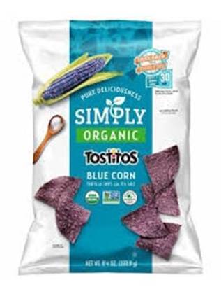 Tostitos Organic Blue Corn Tortilla Chips 10 oz