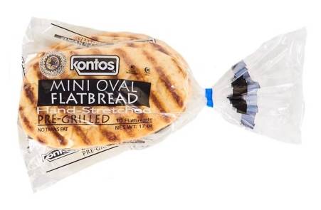 Kontos Mini Oval Pre-Grilled Flatbread 17 oz