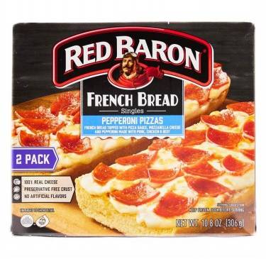 Red Baron French Bread Pepperoni Pizzas 10.8 oz