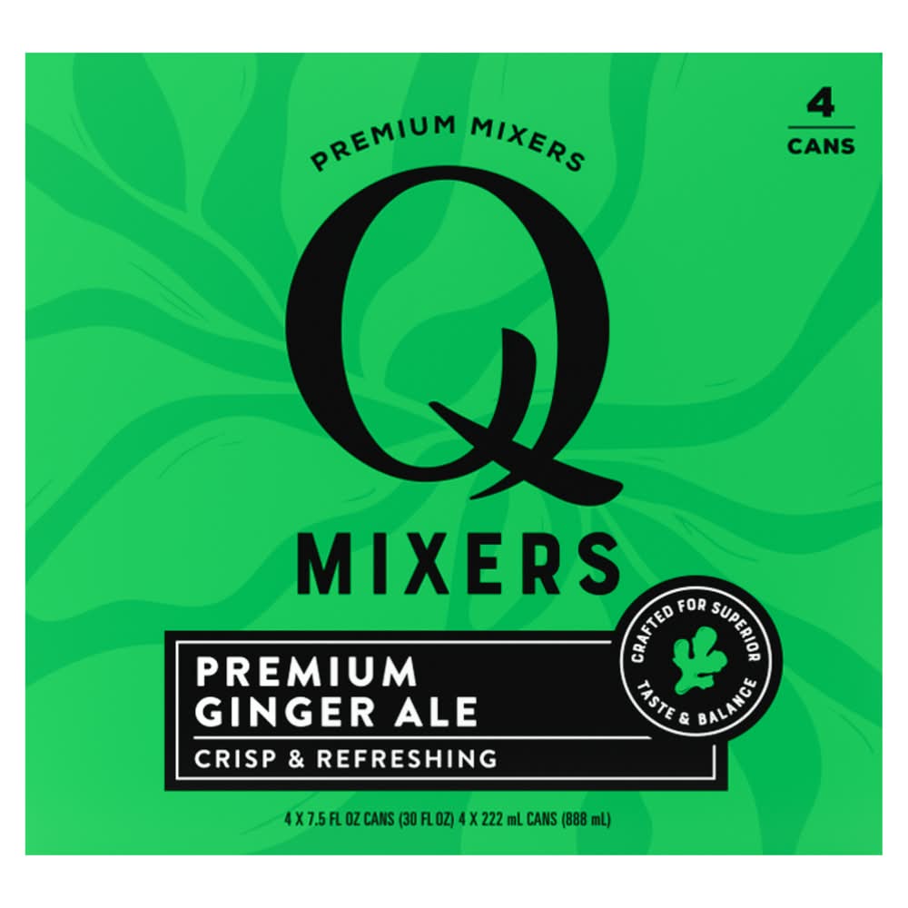 Q Premium Ginger Ale 4-7.5 oz