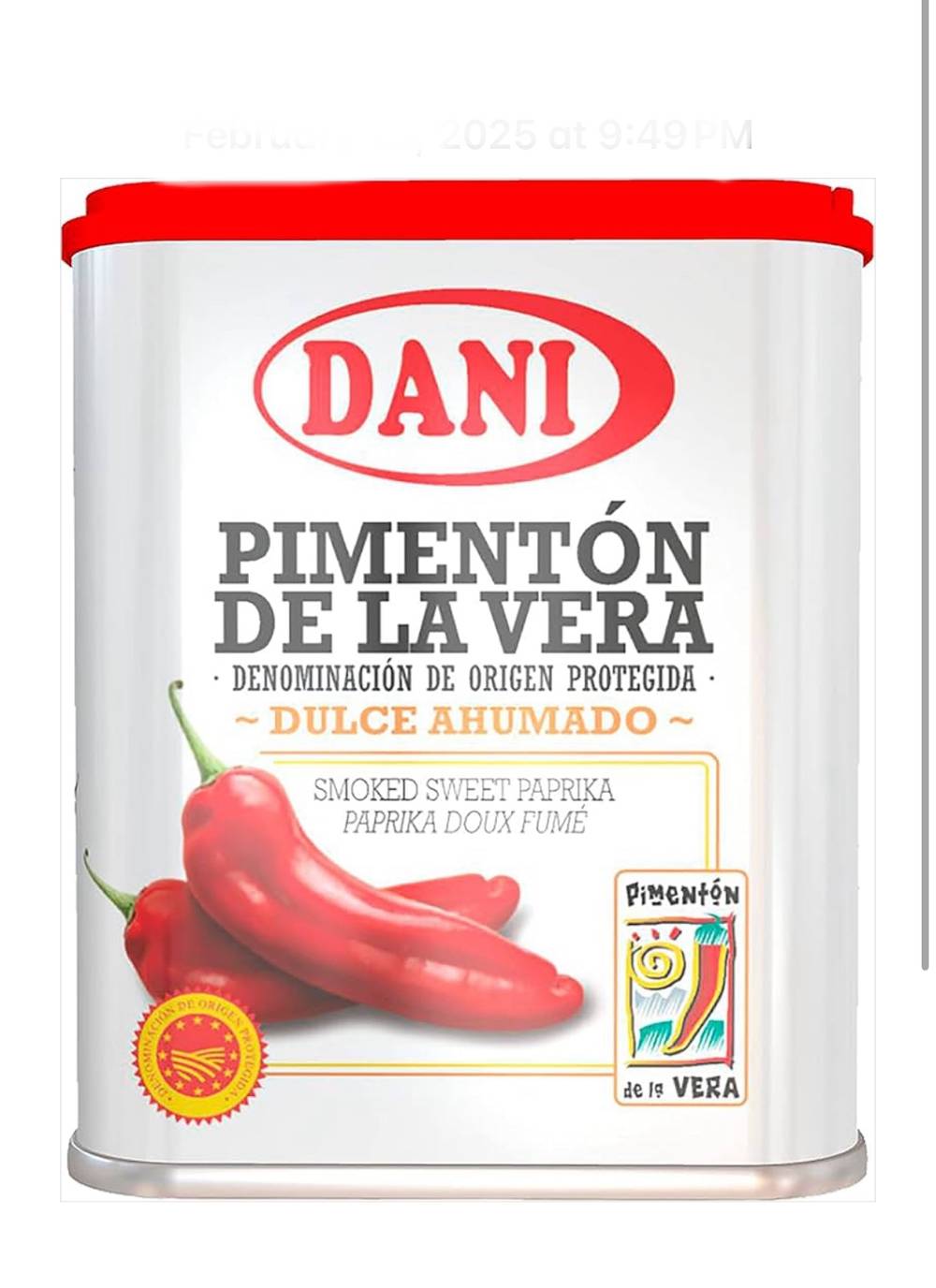 Dani Pimentón de la Vera Dulce Ahumado 1.6 oz