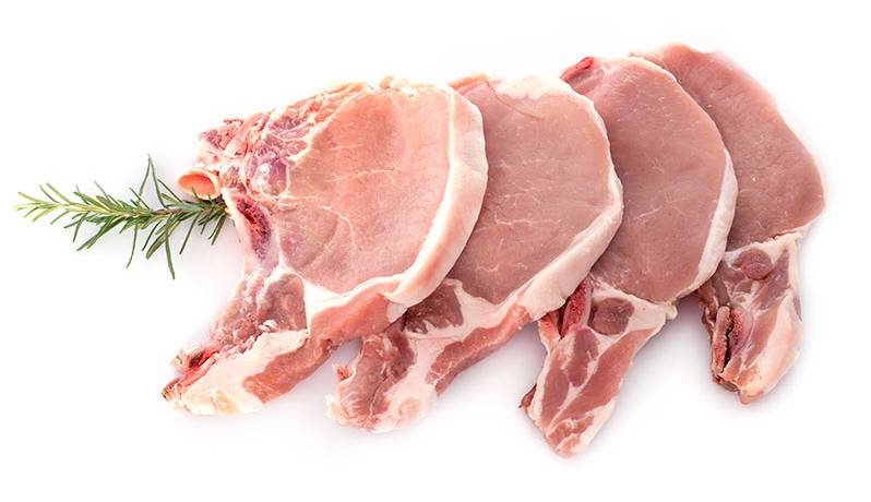 Chuleta Fina de Cerdo con Hueso / Thin Cut Bone-in Center Cut Rib Chop