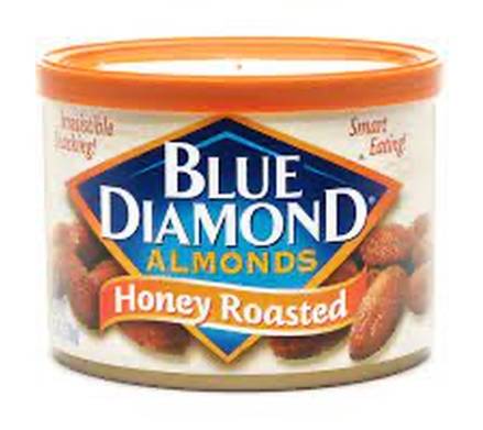 Blue Diamond Honey Roasted Almonds 6 oz