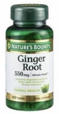 Nature’s Bounty Ginger Root 550mg 100 ct