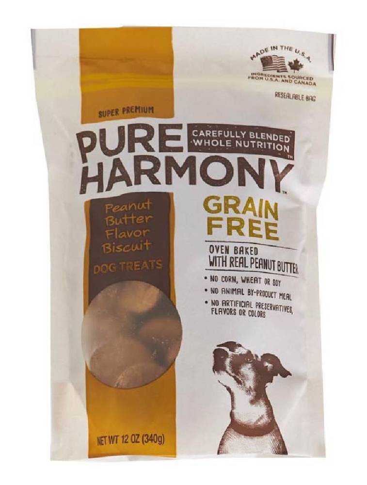 Pure Harmony Biscuit Peanut Butter Grain Free 12 oz