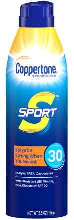 Coppertone Sport SPF 30 Sunscreen Spray 5.5 oz