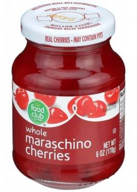 Food Club Whole Maraschino Cherries 6 oz