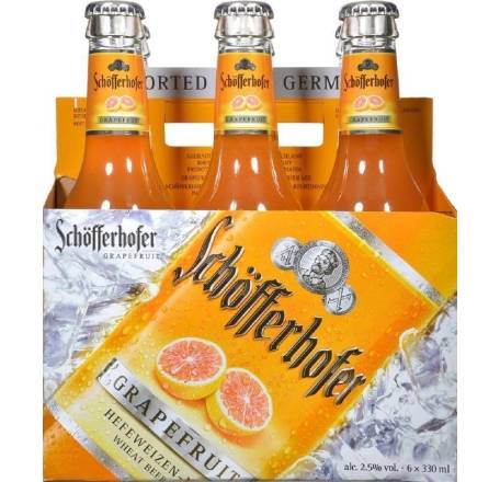 Schofferhofer Hefeweizen Grapefruit 6-12 oz