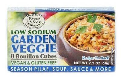 Edward & Sons Low Sodium Garden Veggie Bouillion Cubes
