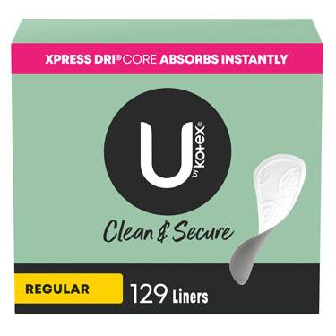 U by Kotex Regular Liners 129 ct