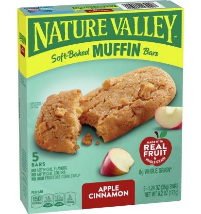 Nature Valley Soft-Baked Muffin Bars Apple Cinnamon 6.2 oz