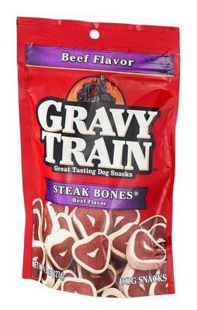 Gravy Train Steak Bones Beef Flavor  4.5 oz