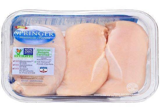 Springer Mountain Farms Boneless Chicken Breasts 3 ct
