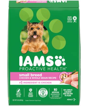 IAMS Proactive Health Small Breed Chicken & Whole Grain Dog Food 15 lbs