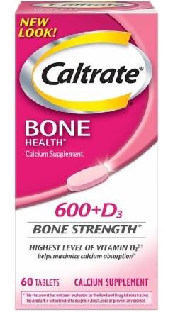 Caltrate Bone Health 600 + D3 60 ct