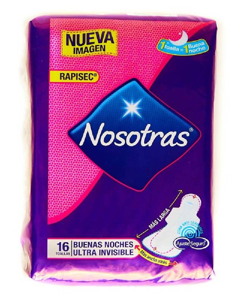 Nosotras Overnight Ultra Thin 16 ct