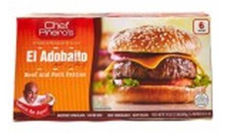 Chef Piñeiro El Adobaito Beef and Pork Burgers 6 ct
