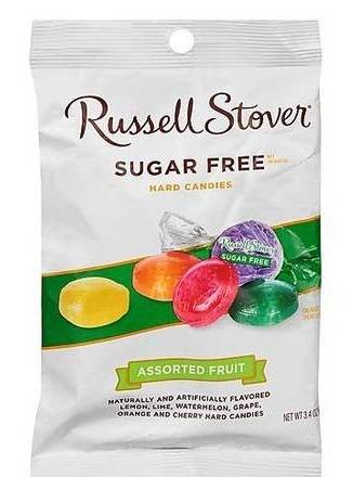 Russell Stover Sugar Free Assorted Fruit Hard Candies 3.4 oz