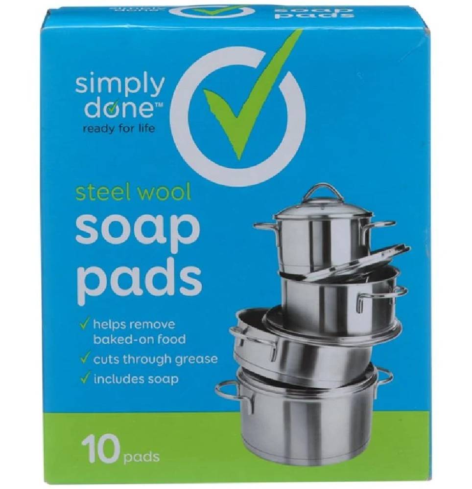 Simply Done Steel Wool Pads 10 ct