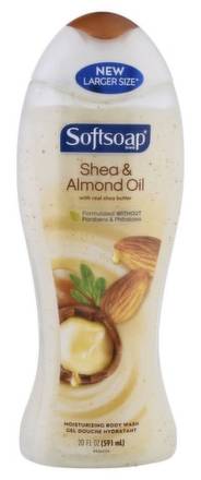 Softsoap Shea & Almond Oil Scrub Body Wash 20 oz