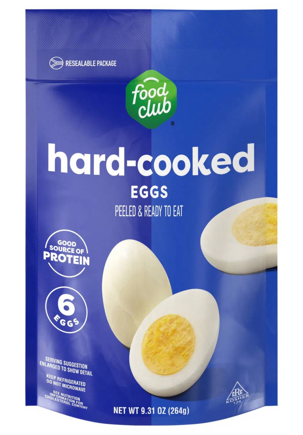 Food Club Hard-Cooked Eggs 6 ct