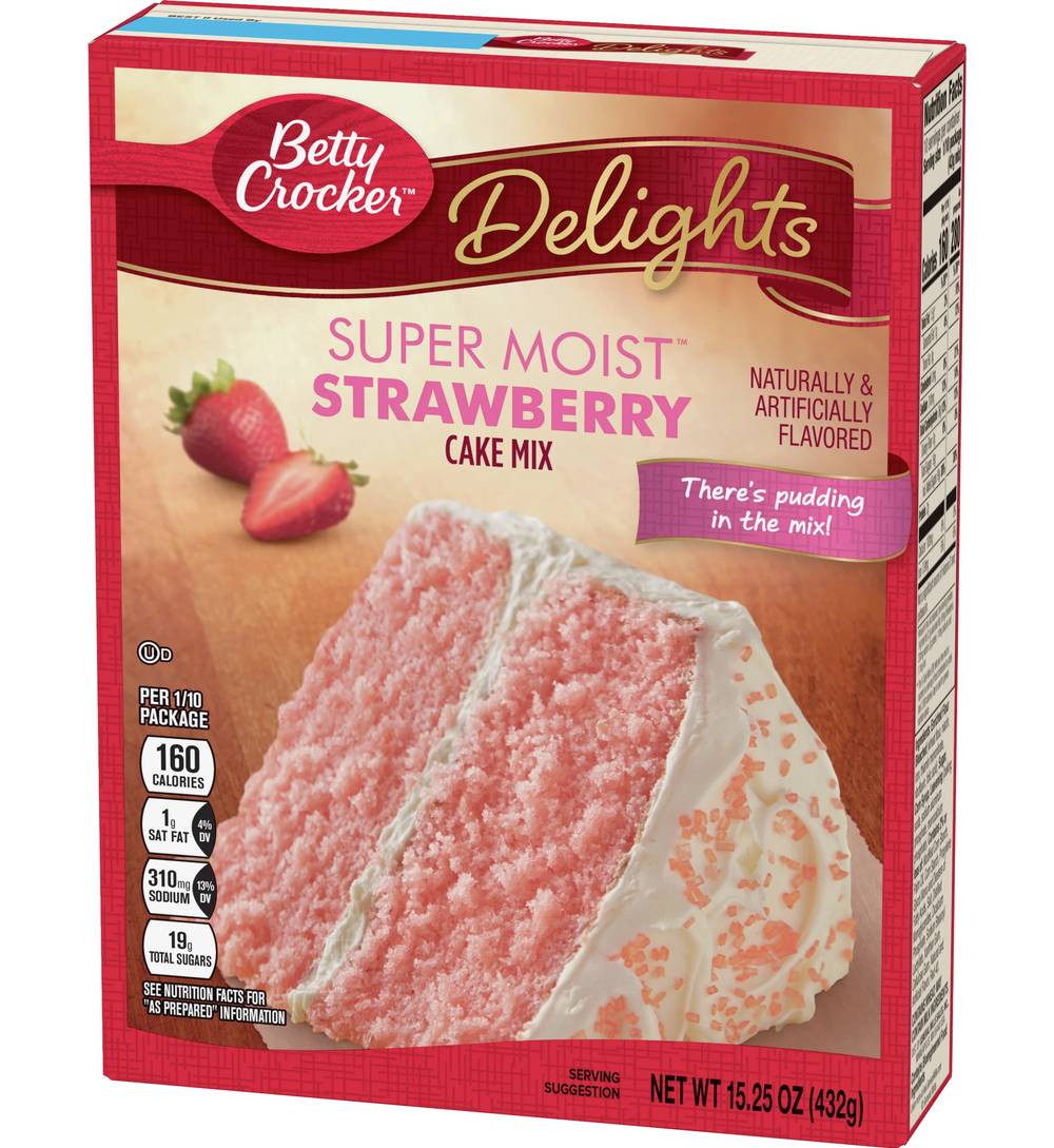 Betty Crocker Super Moist Strawberry Cake Mix 15.25 oz