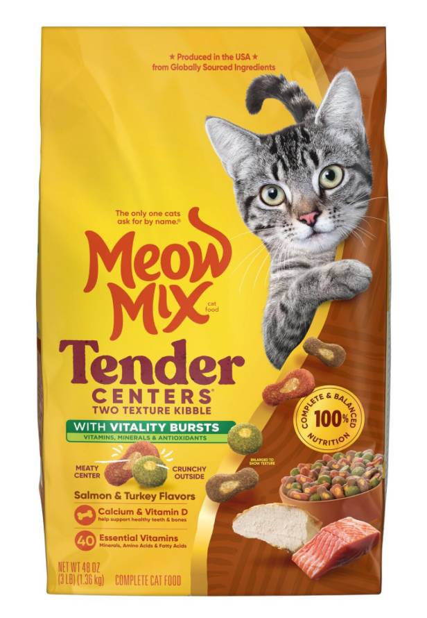 Meow Mix Tender Centers Salmon & Turkey 16 lbs