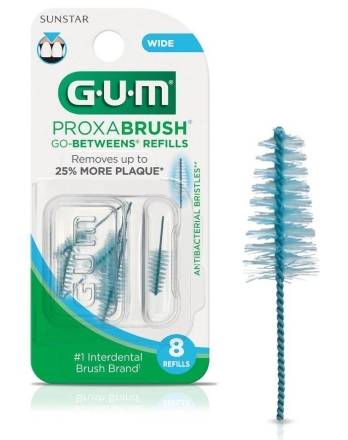 GUM Prox-a-Brush Refills Wide 8 ct