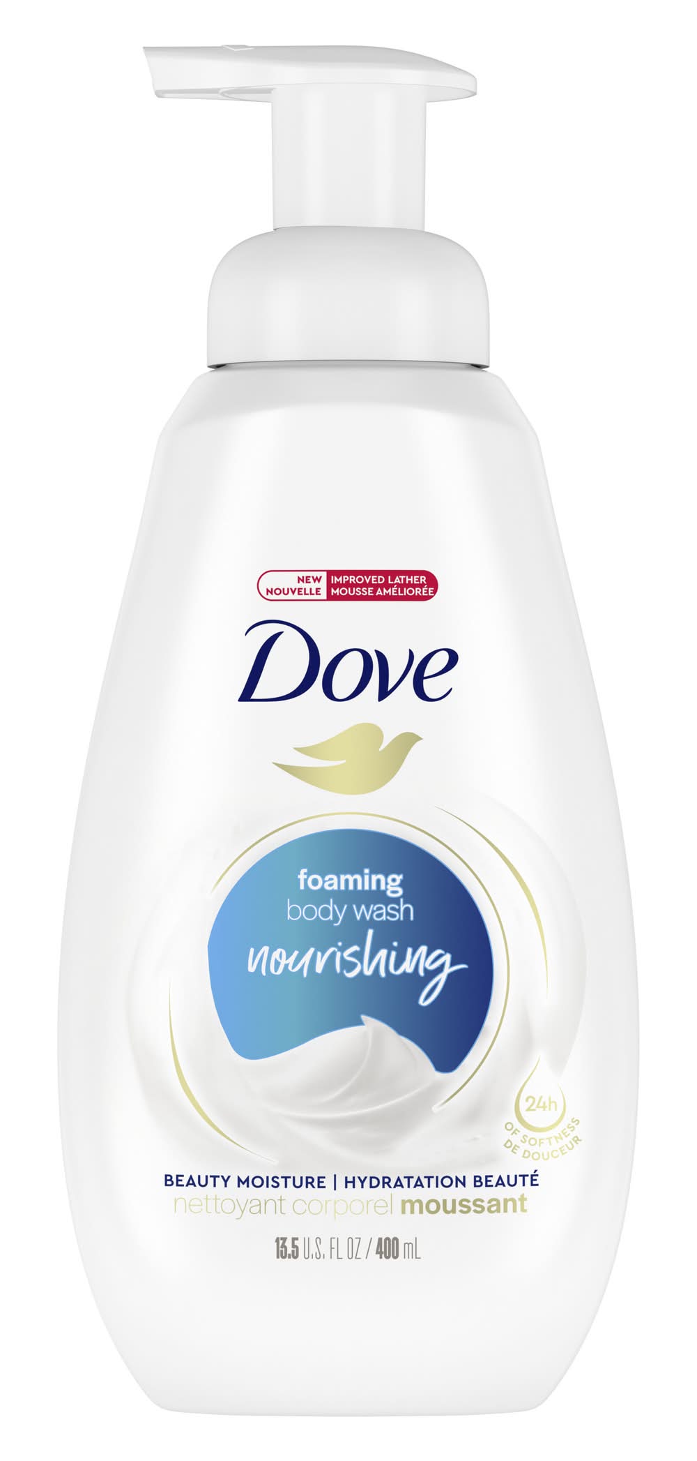 Dove Deep Moisture Instant Foaming Body Wash 13.5 oz