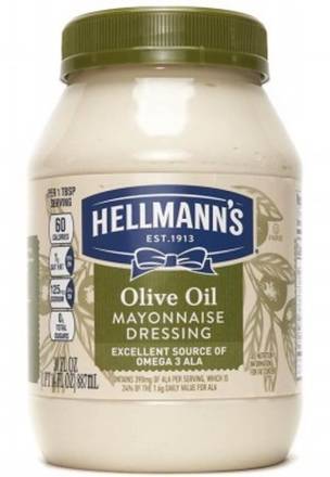 Hellmann's Olive Oil Mayonnaise Dressing 30 oz